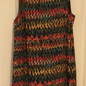 Kensie Multicolor XL Zigzag Dress
